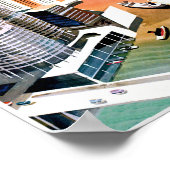 シカゴ。レトロスタイル旅行ポスター ポスター (角)