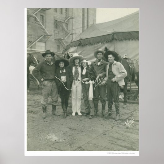 シカゴ・ロデオ、1929年。 ポスター (正面)