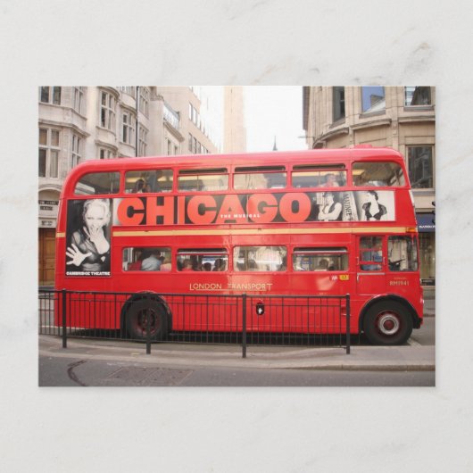シカゴ、ロンドンバス… ポストカード (正面)