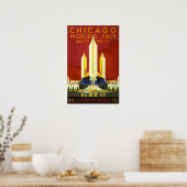 シカゴ・ワールド・フェア1933ヴィンテージ・ポスター ポスター (キッチン)