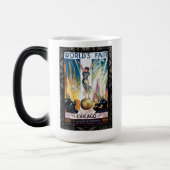 シカゴ・ワールド・フェア1933ヴィンテージ・ポスター モーフィングマグカップ (左)