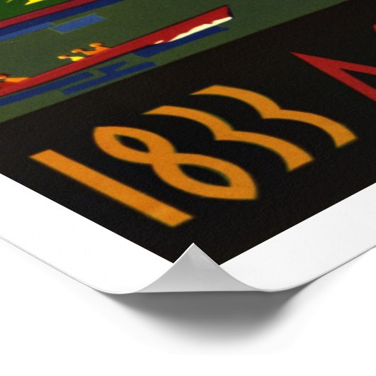 シカゴ – ヴィンテージ旅行ポスター ポスター (角)