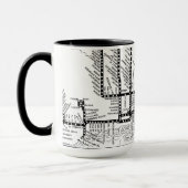 シカゴ·ヴィンテージ·エレベーテッドCTAストップマップ·トレイン マグカップ (左)