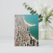 シカゴ、病気。航空写真はがき ポストカード (スタンド正面)