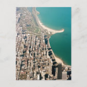 シカゴ、病気。航空写真はがき ポストカード (正面)