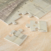 シカゴ(1857年)のヴィンテージの地図 ジグソーパズル (側面)