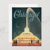 シカゴ(IL) – シカゴ訪問 ポストカード (正面/裏面)