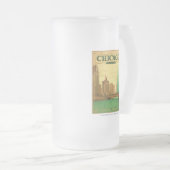 シカゴ(IL) – セントパトリックの日 フロストグラスビールジョッキ (正面右)