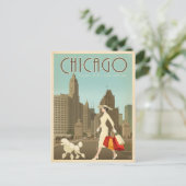 シカゴ， IL – ミシガン楽しむアベニュー ポストカード (スタンド正面)