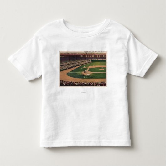 シカゴ、IL - Comiskey公園、ホームベース、Basebal トドラーTシャツ (正面)