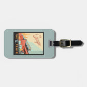 シカゴ， IL - 'L'トレイン ラゲッジタグ (正面横)