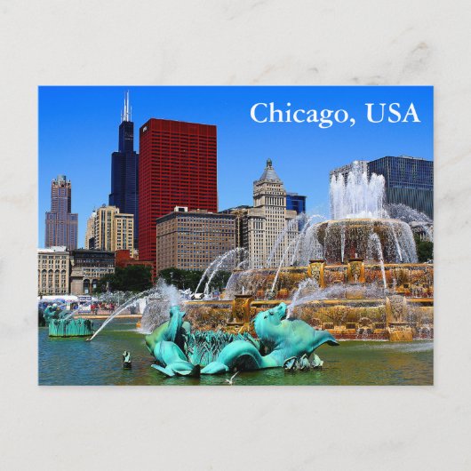 シカゴ、USAヴィンテージ旅行観光追加 ポストカード (正面)