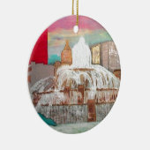 シカゴBuckinghamの噴水 セラミックオーナメント (右)