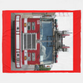 シカゴFire Dept. Truck Company 58 フリースブランケット (正面(横))