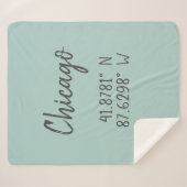 シカゴGPS座標経緯度 シェルパブランケット (正面(横))