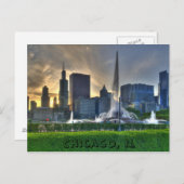 シカゴILポストカード ポストカード (正面/裏面)