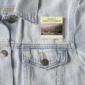 シカゴILマップ座標ヴィンテージスタイル 缶バッジ (インサイチュ)