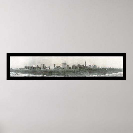 シカゴILミシガンアベニュー写真1910 ポスター (正面)