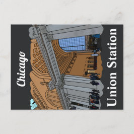 シカゴILユニオン鉄道駅 ポストカード