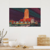 シカゴIL – ゼネラルモーターズ・ビルディンの見解 ポスター (キッチン)