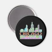 シカゴIL マグネット (正面/裏面)