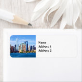 シカゴIL – ミシガン湖からのビュー ラベル (インサイチュ)