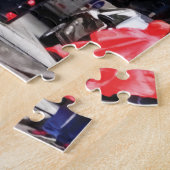 シカゴIL - E Wacker Driveでの雨の日 ジグソーパズル (側面)