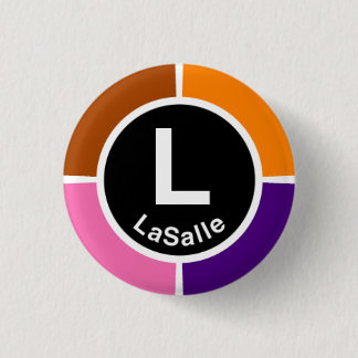 シカゴL LaSalleのループ 缶バッジ