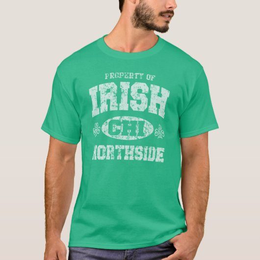 シカゴNorthsideのアイルランド語 Tシャツ (正面)