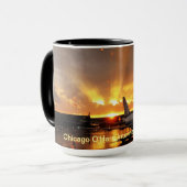 シカゴO'Hareの国際空港のマグ マグカップ (正面左)