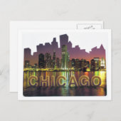 シカゴSKYLINE4 ポストカード (正面/裏面)