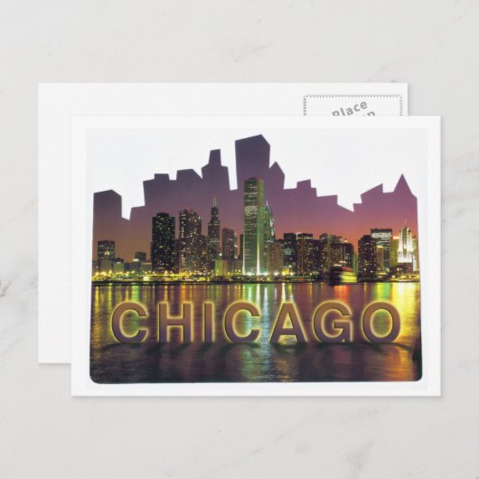 シカゴSKYLINE4 ポストカード (正面/裏面)