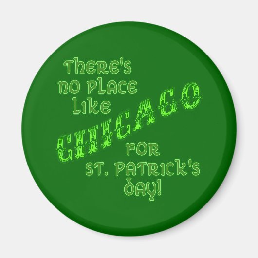 シカゴSt patricks day マグネット (正面)
