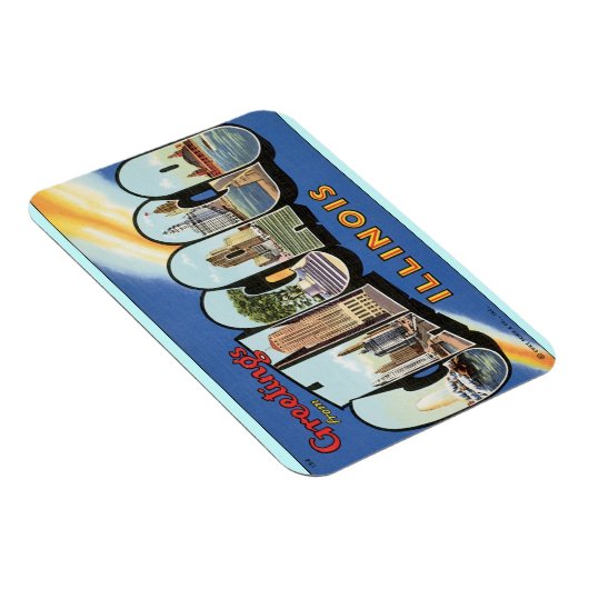 シカゴUSA旅行からの挨拶 マグネット (右側)