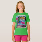 シカダカサンドラ遊ザヴァイオリン🎻 Tシャツ (正面フル)