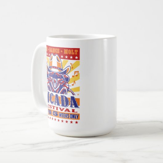 シカダカントリーミュージックフェスティバル コーヒーマグカップ (正面左)