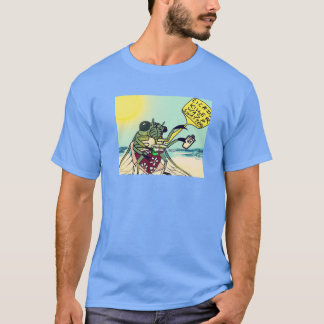 シカダサマーハガキデザイン Tシャツ