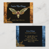 シカダスタイリッシュヒップスターのデザイナー 名刺 (正面/裏面)