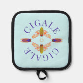 シカダセカダシガールシガール 鍋敷き (正面)