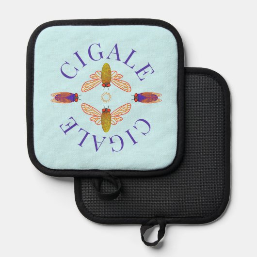 シカダセカダシガールシガール 鍋敷き (正面/裏面)