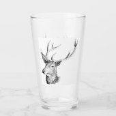 シカバック〔雄ジカの〕枝角動物狩り タンブラーグラス (正面)