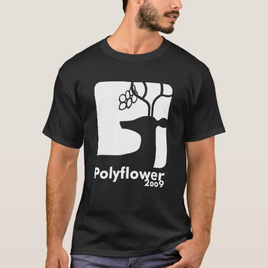 シカビール白Polyflower 2009年 Tシャツ (正面)