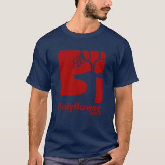 シカビール赤Polyflower 2009年 Tシャツ