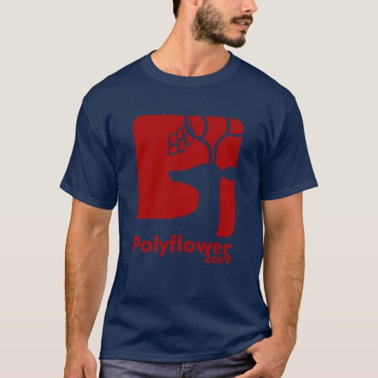シカビール赤Polyflower 2009年 Tシャツ (正面)