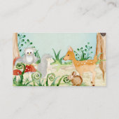 シカフクロウ森林動物図書の依頼 名刺 (裏面)