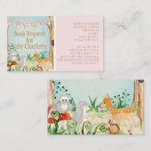 シカフクロウ森林動物図書の依頼 名刺 (正面/裏面)