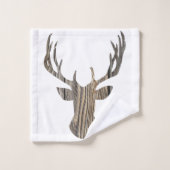 シカヘッド素朴な木製タオルセット バスタオルセット (ウォッシュタオル)