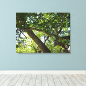 シカモアツリーグリーン自然 キャンバスプリント (インサイチュ (ウッドフロア))
