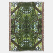 シカモアツリーグリーン自然 スローブランケット (正面縦)