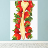 シカモアハートスプーンで包んだキャンバス キャンバスプリント (インサイチュ (ウッドフロア))